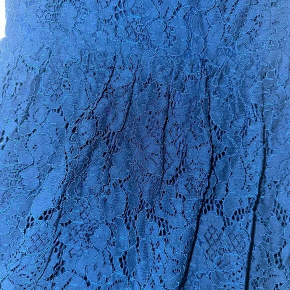 Francesca's Collections High-Low Blue Lace Dress - Picture 3 of 5